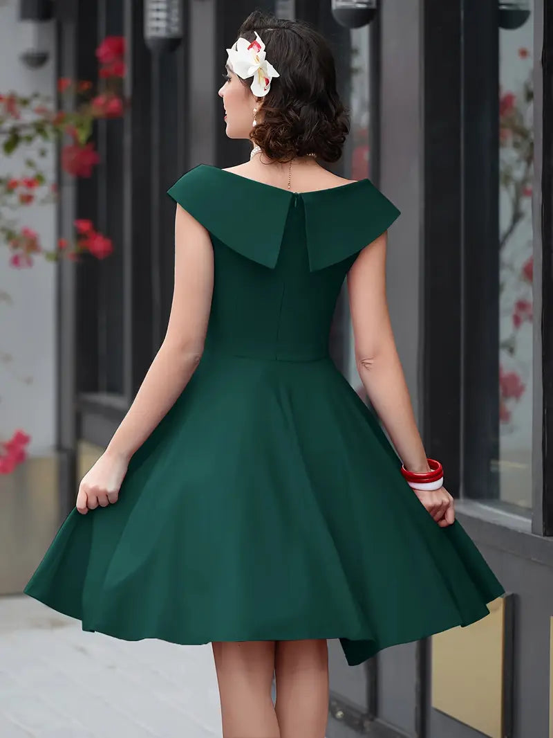 V-Neck Wrap Cocktail Dress